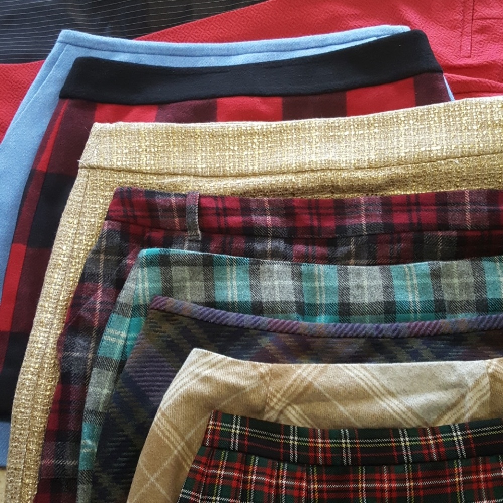 👢Check out these plaid skirts